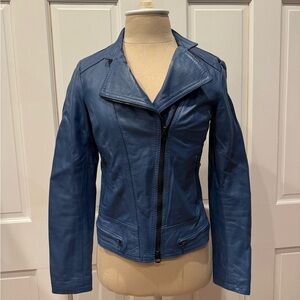 Vera Pelle Blue Teddy Jacket